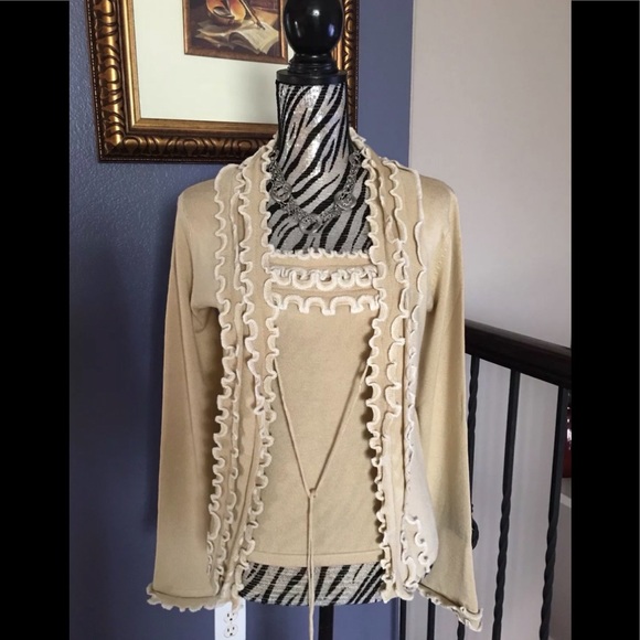 NWT Last Women 2PCS Set Cardigan + Tank Top Sz S/M - Picture 3 of 7